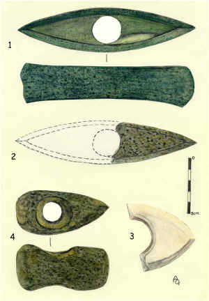 Planche 1 Haches naviformes - Haches-marteaux  (cliquer pour agrandir)
